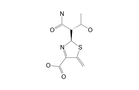 (2S,3R)-2-[(R)-2-(4-CARBOXY-5-METHYLENE-2,5-DIHYDRO-THIAZOLYL)]-3-HYDROXY-BUTANAMIDE