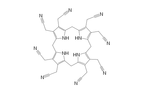 Porphyrinogen-2,3,7,8,12,13,17,18-octakis(acetonitrile)