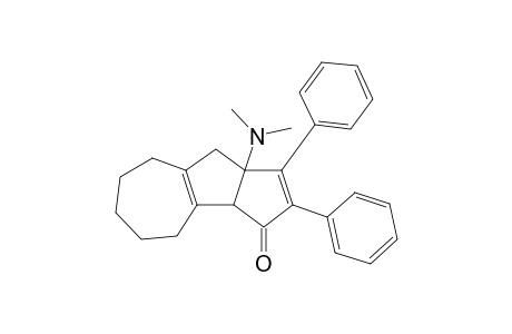 9a-(Dimethylamino)-1,2-diphenyl-3a,4,5,6,7,8,9,9a-octahydrocyclopenta[a]azulen-3-one