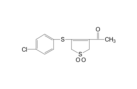 4-[(p-CHLOROPHENYL)THIO]-2,5-DIHYDRO-3-THIENYL METHYL KETONE, 1,1-DIOXIDE