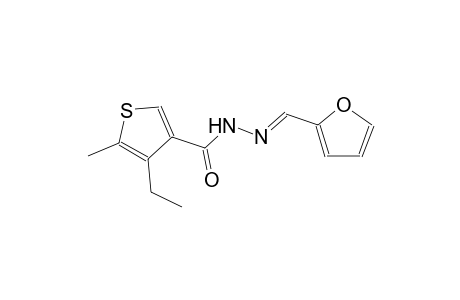 4-ethyl-N'-[(E)-2-furylmethylidene]-5-methyl-3-thiophenecarbohydrazide