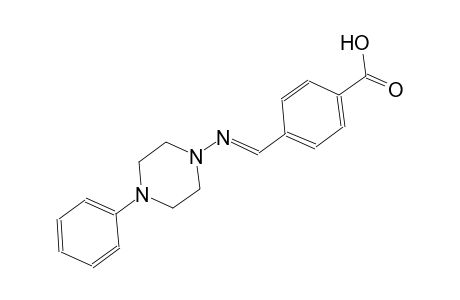 benzoic acid, 4-[(E)-[(4-phenyl-1-piperazinyl)imino]methyl]-