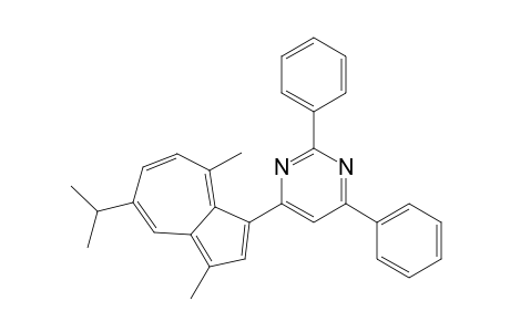 4-[3,8-Dimethyl-5-(propan-2-yl)azulen-1-yl]-2,6-diphenylpyrimidine