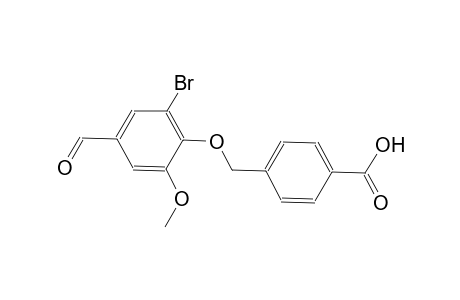 4-[(2-bromo-4-formyl-6-methoxyphenoxy)methyl]benzoic acid
