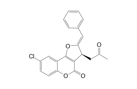 (S,Z)-2-Benzylidene-8-chloro-3-(2-oxopropyl)-2H-furo[3,2-c]chromen-4(3H)-one