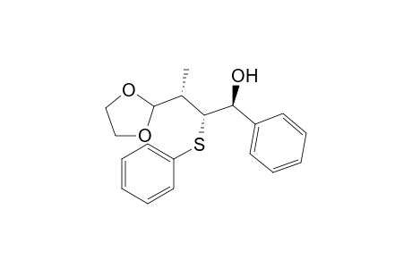 (1'S*,2'R*,3'S*)-2-(3'-hydroxy-1'-methyl-3'-phenyl-2'-thiophenoxypropyl)-1,3-dioxolane
