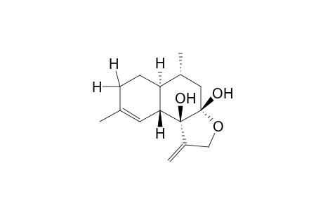 1,2,4,5,5a,6,7,9a-Octahydro-5,8-dimethyl-1-methylidenenaphtho[2,1-b]furan-3a,9b-diol