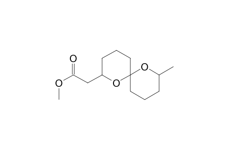 1,7-Dioxaspiro[5.5]undecane-2-acetic acid, 8-methyl-, methyl ester, [2.alpha.,6.beta.(S*)]-(.+-.)-