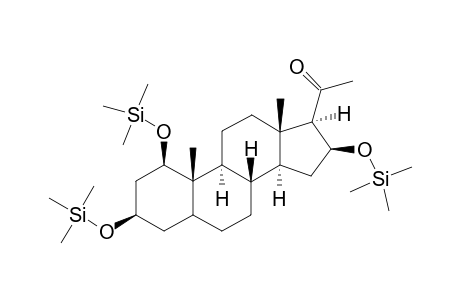 1beta.,3.beta.,16.beta.-trihydroxy-pregnan-20-one, tri-TMS ether