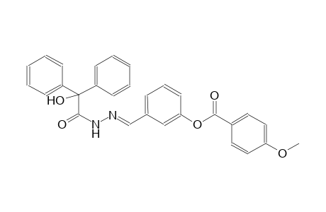 3-{(E)-[2-(2-hydroxy-2,2-diphenylacetyl)hydrazono]methyl}phenyl 4-methoxybenzoate