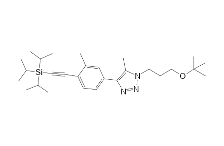 1-(3-tert-Butoxypropyl)-5-methyl-4-{3-methyl-4-[(triisopropylsilyl)-ethynyl]-phenyl}-1H-1,2,3-triazole