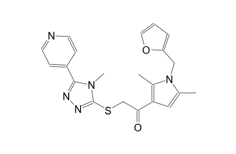 ethanone, 1-[1-(2-furanylmethyl)-2,5-dimethyl-1H-pyrrol-3-yl]-2-[[4-methyl-5-(4-pyridinyl)-4H-1,2,4-triazol-3-yl]thio]-