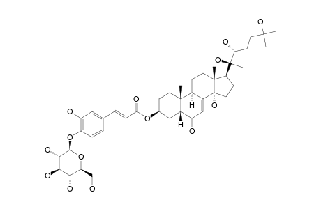 (E)-2-DEOXY-20-HYDROXY-ECDYSONE-3-[4-(1-BETA-D-GLUCOPYRANOSYL)]-CAFFEATE
