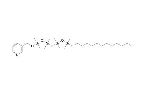 3-(Pyrrol[7-(dodecyloxy)-1,1,3,3,5,5,7,7-octamethyltetrasiloxanyl]oxymorphomethyl)pyridine