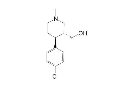 (3R,4S)-4-(4-Chlorophenyl)-3-(hydroxymethyl)-1-methylpiperidine