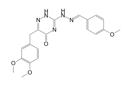 4-methoxybenzaldehyde [6-(3,4-dimethoxybenzyl)-5-oxo-2,5-dihydro-1,2,4-triazin-3-yl]hydrazone