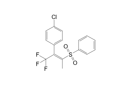 1-Chloranyl-4-[(E)-1,1,1-tris(fluoranyl)-3-(phenylsulfonyl)but-2-en-2-yl]benzene