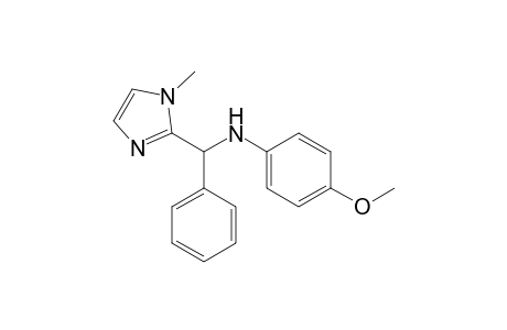 4-Methoxy-N-[(1-methyl-1H-imidazol-2-yl)(phenyl)methyl]aniline