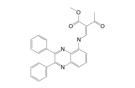 2-[(2,3-DIPHENYLQUINOXALIN-5-YLAMINO)-METHYLENE]-3-OXOBUTANOIC_ACID_METHYLESTER;MINOR_ISOMER