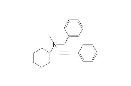 N-Benzyl-N-methyl-1-(phenylethynyl)cyclohexanamine