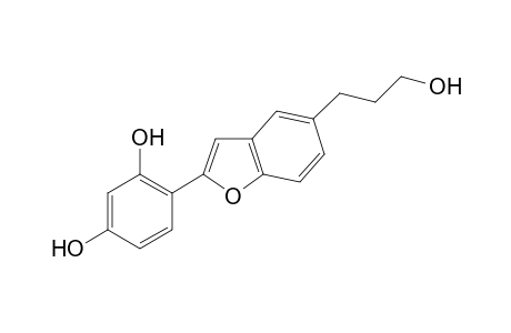 2-(2,4-dihydroxyphenyl)-5-(3-hydroxypropyl)benzofuran