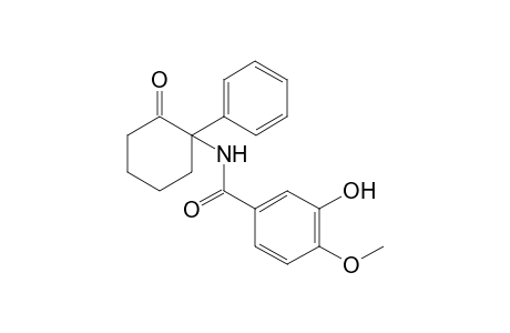 3-hydroxy-4-methoxy-N-(2-oxo-1-phenyl-cyclohexyl)benzamide