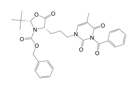(2S,4S)-3-Benzyloxycarbonyl-2-tert-butyl-4-[3-(3-benzoyl-1-thyminyl)propyl]oxazolidin-5-one