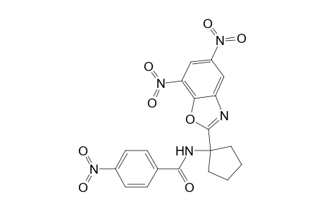 Benzamide, N-[1-(5,7-dinitro-2-benzoxazolyl)cyclopentyl]-4-nitro-