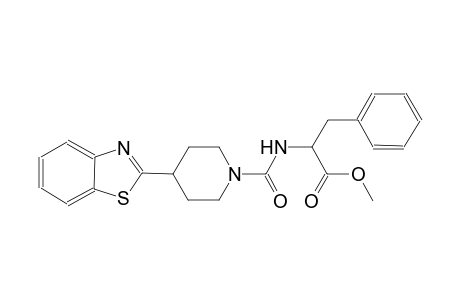phenylalanine, N-[[4-(2-benzothiazolyl)-1-piperidinyl]carbonyl]-, methyl ester