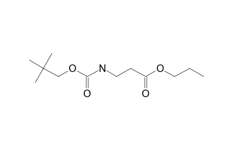 .beta.-Alanine, N-neopentyloxycarbonyl-, propyl ester