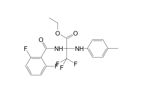 Ethyl 2-[(2,6-difluorophenyl)formamido]-3,3,3-trifluoro-2-[(4-methylphenyl)amino]propanoate