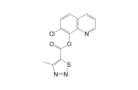 1,2,3-Thiadiazole-5-carboxylic acid, 4-methyl-, 7-chloro-8-quinolinyl ester