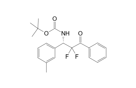 (S)-tert-Butyl N-(2,2-difluoro-3-oxo-3-phenyl-1-m-tolylpropyl)carbamate