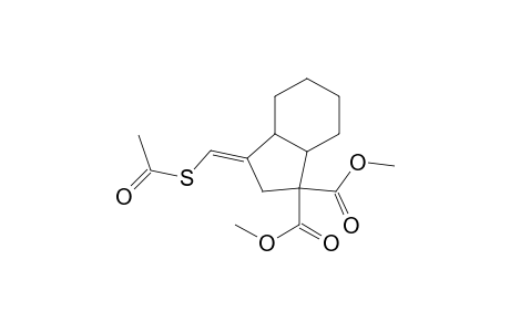 (E)-Dimethyl 3-((acetylthio)methylene)octahydro-1H-indene-1;1-dicarboxylate