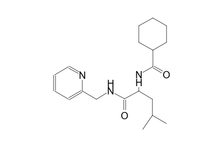 N-(3-methyl-1-{[(2-pyridinylmethyl)amino]carbonyl}butyl)cyclohexanecarboxamide