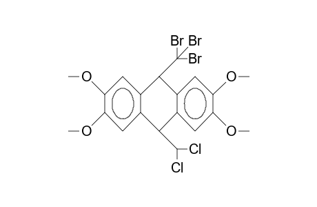 cis-9-Tribromomethyl-10-dichloromethyl-2,3,6,7-tetramethoxy-9,10-dihydro-anthracene