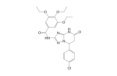 N-[7-(4-chlorophenyl)-5-oxo-4,5,6,7-tetrahydro[1,2,4]triazolo[1,5-a]pyrimidin-2-yl]-3,4,5-triethoxybenzamide