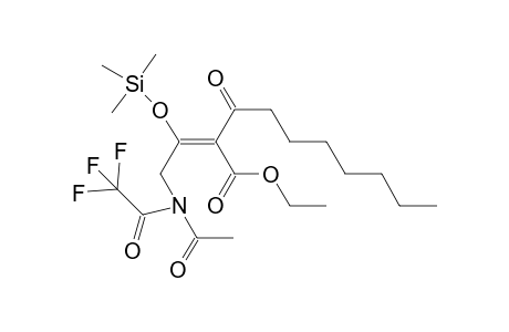 Ethyl 4-acetylamino-2-octanoyl-3-hydroxybut-2-enoate MSTFA(trimethylsilyltrifluoroacetamide) dev