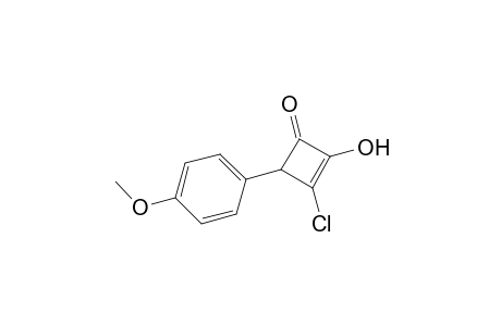 3-Chloranyl-4-(4-methoxyphenyl)-2-oxidanyl-cyclobut-2-en-1-one