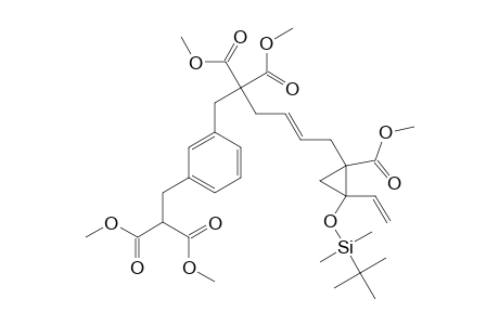 DIMETHYL-(4E)-6-[R-2-(TERT.-BUTYLDIMETHYLSILOXY)-T-1-METHOXYCARBONYL-2-VINYLCYCLOPROP-1-YL]-1-[3-[2,2-DI-(METHOXYCARBONYL)-ETHYL]-PHENYL]-4-HEXENE