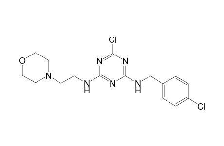 (4-chlorobenzyl)-[4-chloro-6-(2-morpholinoethylamino)-s-triazin-2-yl]amine