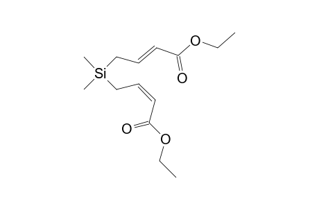 (E/Z)-4-[(3-Ethoxycarbonylallyl)-dimethylsilyl]-but-2-enoic acid ethyl ester