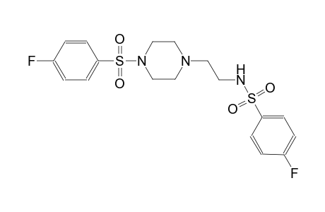 4-fluoro-N-(2-{4-[(4-fluorophenyl)sulfonyl]-1-piperazinyl}ethyl)benzenesulfonamide