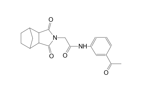 N-(3-acetylphenyl)-2-(1,3-dioxohexahydro-1H-4,7-methanoisoindol-2(3H)-yl)acetamide
