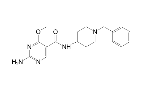 2-amino-N-(1-benzyl-4-piperidyl)-4-methoxy-5-pyrimidinecarboxamide