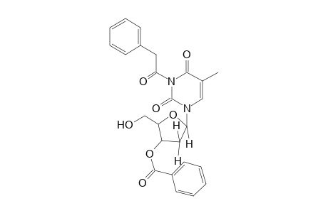 Benzoic acid 2-hydroxymethyl-5-(5-methyl-2,4-dioxo-3-phenylacetyl-3,4-dihydro-2H-pyrimidin-1-yl)-tetrahydro-furan-3-yl ester