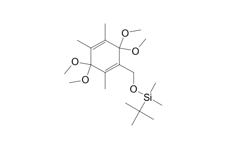 tert-butyl-dimethyl-[(3,3,6,6-tetramethoxy-2,4,5-trimethyl-1-cyclohexa-1,4-dienyl)methoxy]silane
