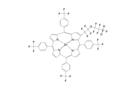 2-(3-OXA-OMEGA-FLUOROSULFONYLPERFLUOROPENTANYL)-5,10,15,20-TETRAKIS-(4-TRIFLUOROMETHYLPHENYL)-PORPHYRINATOZINC-(II)