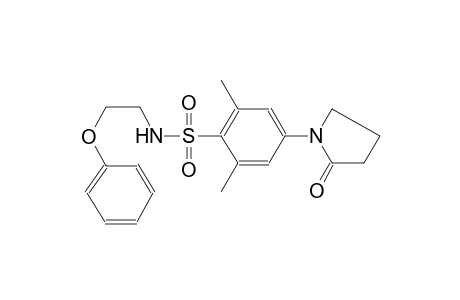 2,6-dimethyl-4-(2-oxo-1-pyrrolidinyl)-N-(2-phenoxyethyl)benzenesulfonamide