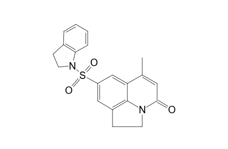 4H-Pyrrolo[3,2,1-ij]quinolin-4-one, 8-[(2,3-dihydro-1H-indol-1-yl)sulfonyl]-1,2-dihydro-6-methyl-